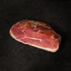 JAMBON DE BAYONNE LABEL ROUGE PORC FERMIER, DÉSOSSÉ EN DEMI, LÉGÈREMENT PELÉ (AFFINAGE 12 MOIS)